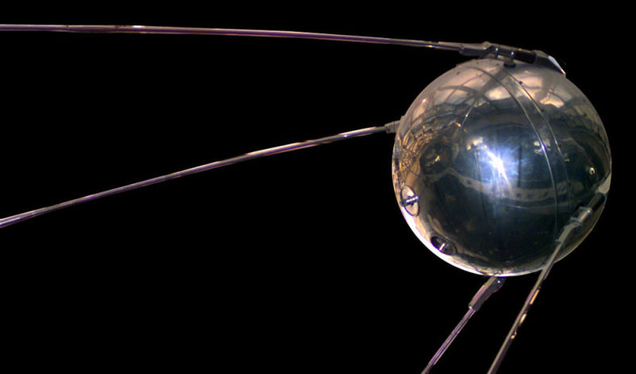 A replica of Sputnik 1 on display at the National Air and Space Museum in Washington, DC. (NASA)